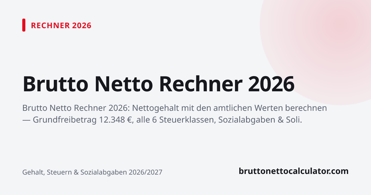 Grafik: Brutto Netto Rechner 2026