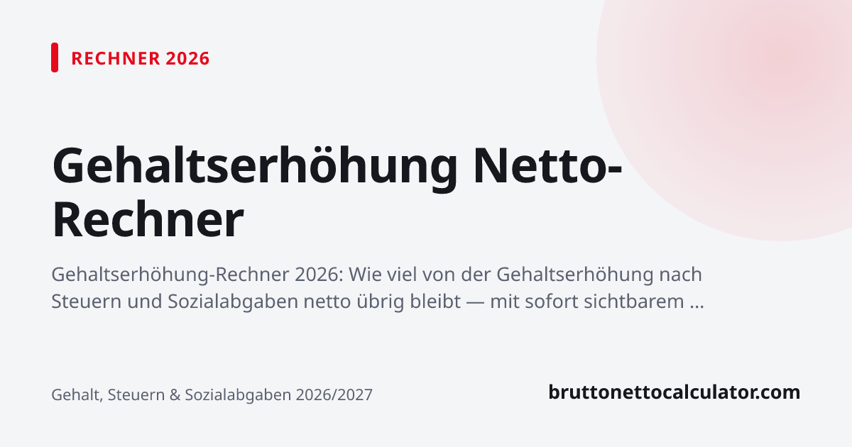 Grafik: Gehaltserhöhung Netto-Rechner