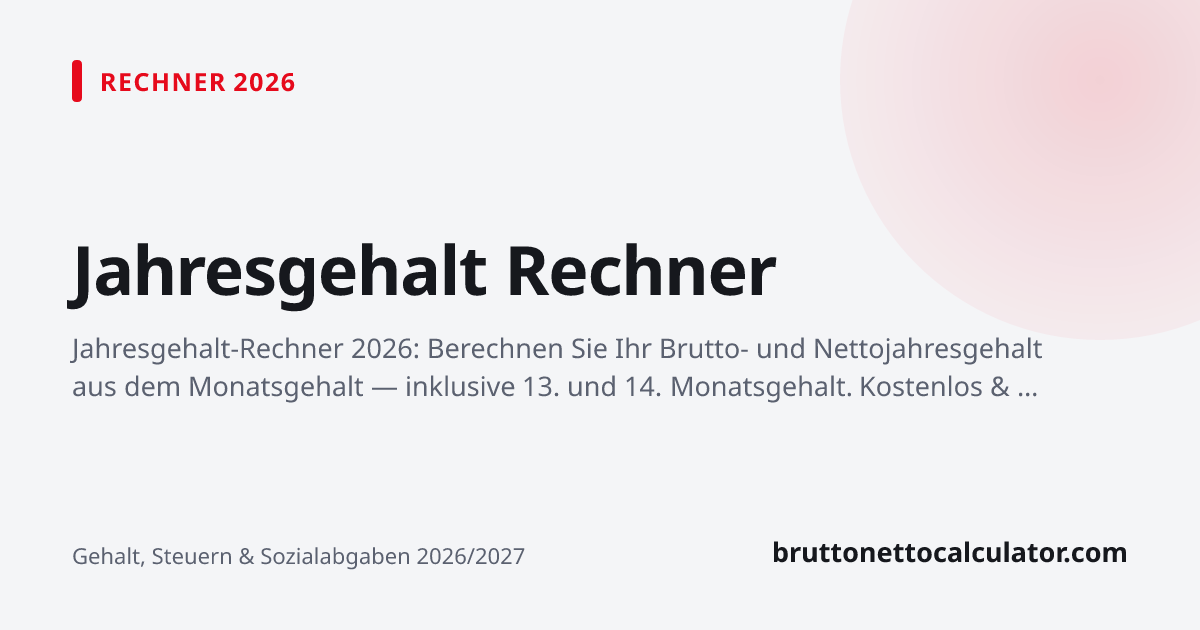 Grafik: Jahresgehalt Rechner