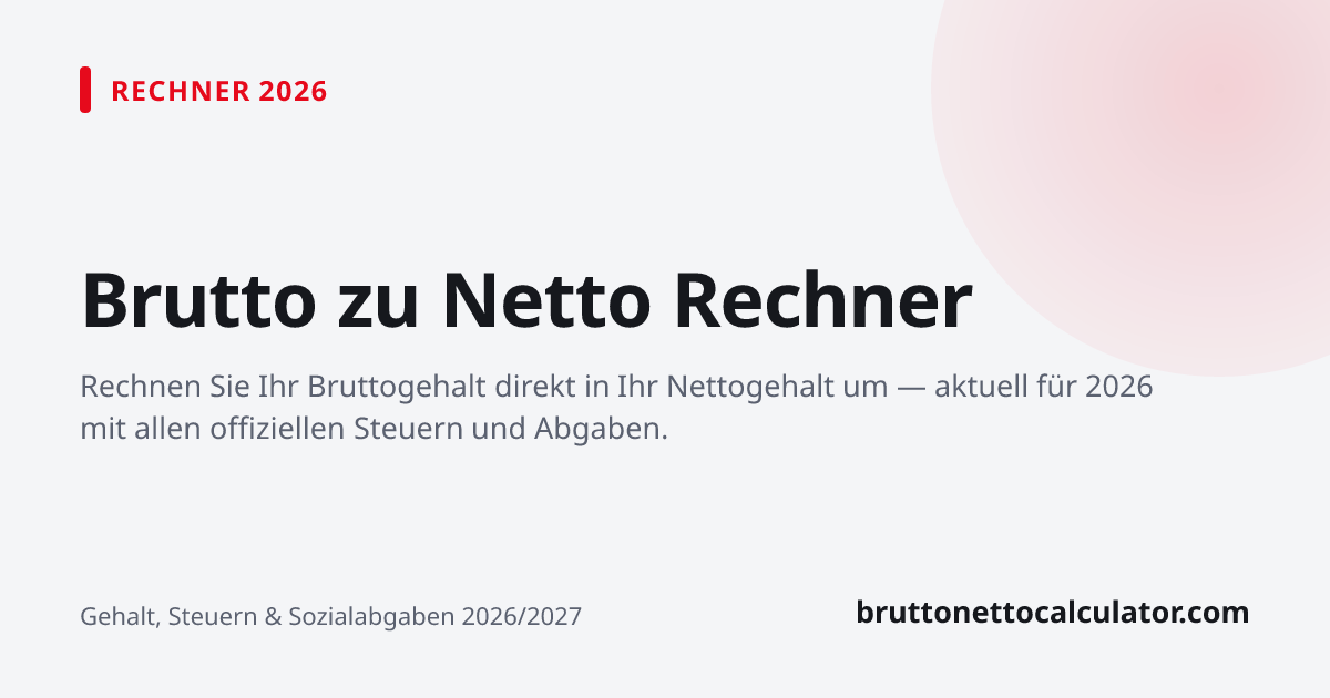 Grafik: Brutto zu Netto Rechner