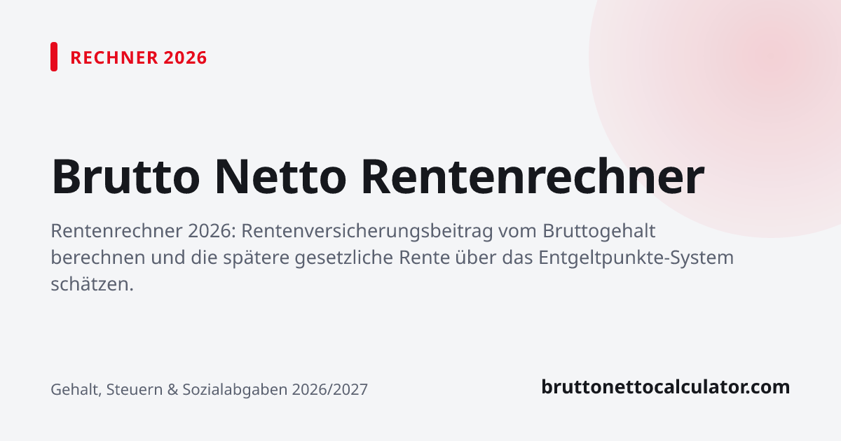Grafik: Brutto Netto Rentenrechner