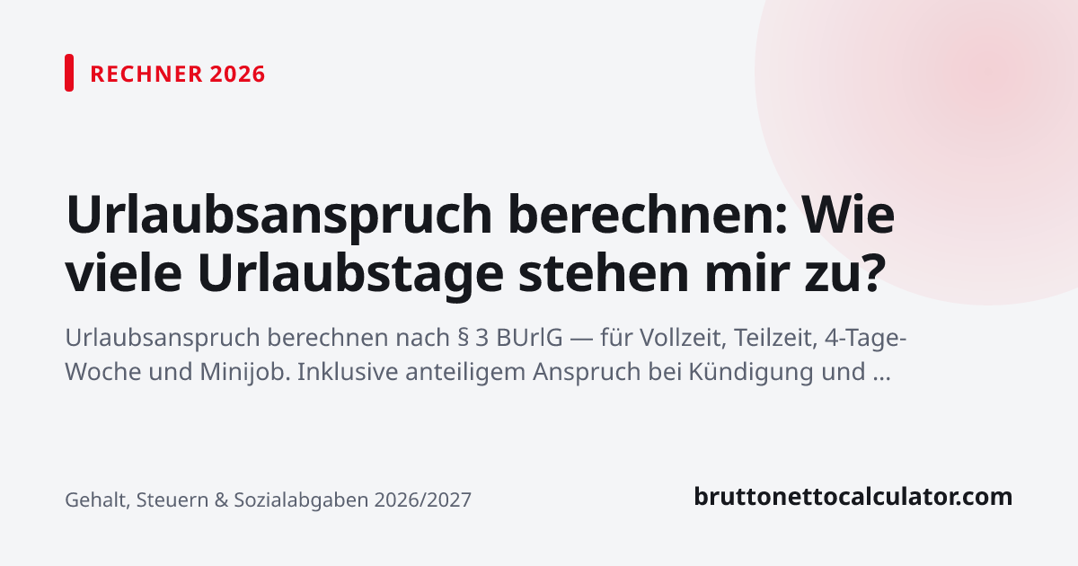 Grafik: Urlaubsanspruch berechnen: Wie viele Urlaubstage stehen mir zu?